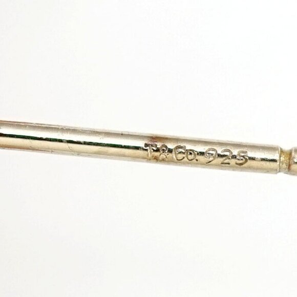 Tiffany & Co. Cube Square Stud Earrings Silver 925 Auth w/Box m1153-3 - Picture 6 of 6